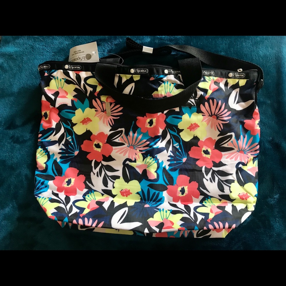 New authentic Lesportsac tote bag with long strap